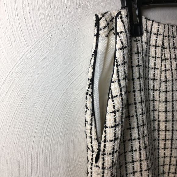 Cute White Black Cream Dalia Skirt sz 8 - Picture 5 of 6